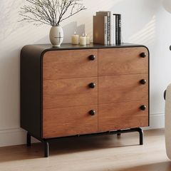 Tủ Console Chân Sắt Gỗ Thông Mỹ Phong Cách Pháp Retro