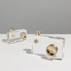 Tượng Trang Trí Máy Ảnh Camera Pha Lê Decor Tủ Kệ Nội Thất