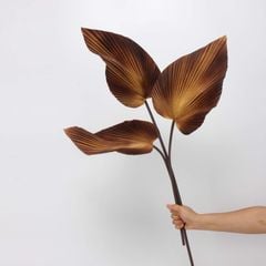 Cành Lá Chuối PU Quạt Nhọn Decor Bình Hoa