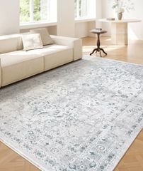 Thảm Trải Sàn Thổ Nhĩ Kỳ Hoa Văn Xanh Navy