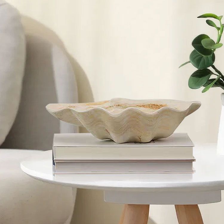 Khay Decor Kiểu Dáng Vỏ Sò Wabi Sabi