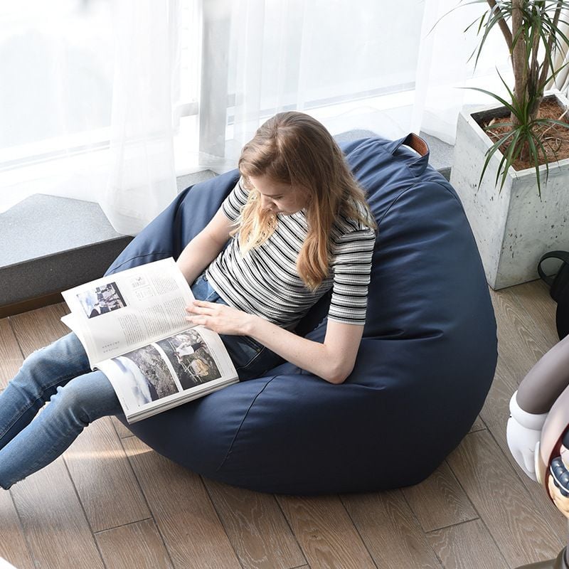 Ghế Lười Túi Đậu Da PU Chống Thấm Chống Bẩn 100x120cm