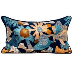 Vỏ Gối Tựa Lưng Sofa Âu Mỹ Dệt Sợi Colorful