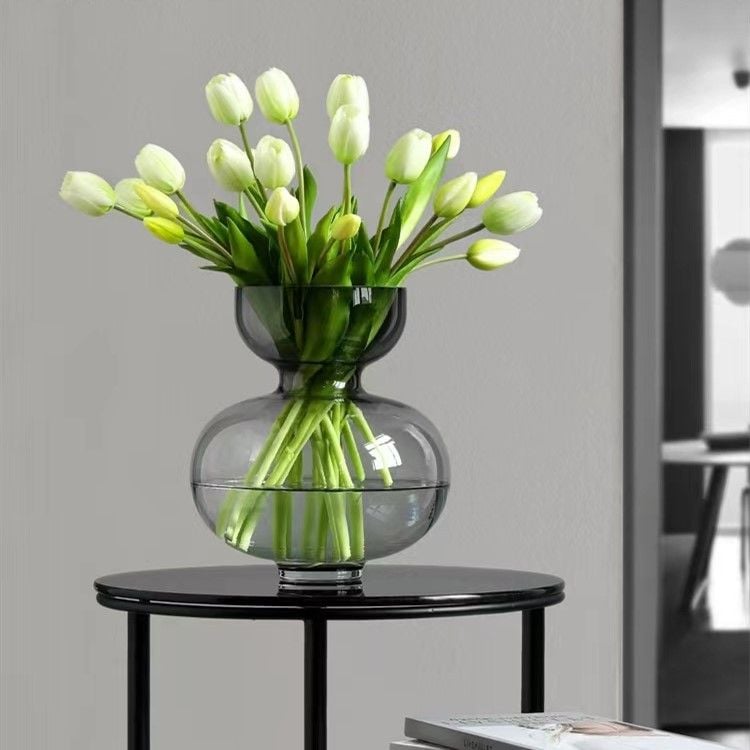 Bình Hoa Thủy Tinh Gợn Sóng Đèn Lồng Đan Mạch
