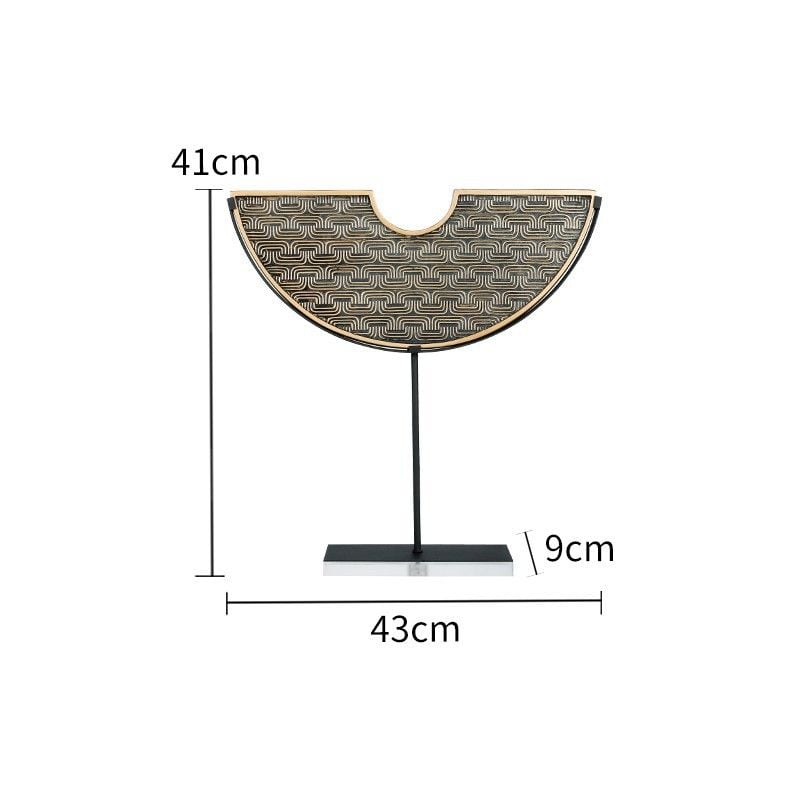 Đồ Trang Trí Để Bàn Tủ Console Hình Đồng Tiền Bán Nguyệt