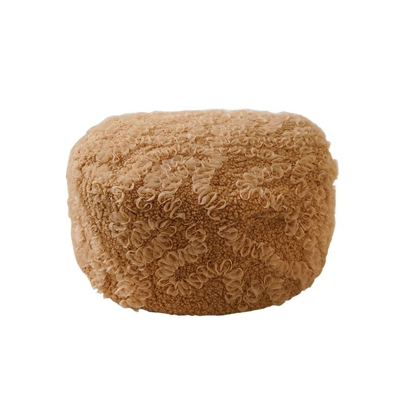 Đệm Ngồi Nhung Dệt Hoa Phồng Pouf