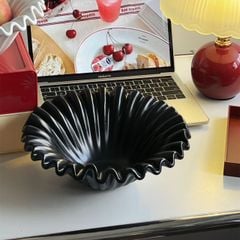 Dĩa Trái Cây Gợn Sóng Dập Ply Nghệ Thuật