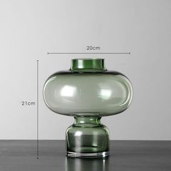 Bình Hoa Thủy Tinh Gợn Sóng Đèn Lồng Đan Mạch