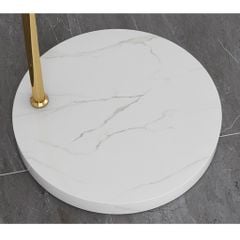 Đèn Sàn Vòng Cung Tròn Bắc Âu Trang Trí Sofa Bằng Kim Loại Ánh Sáng 3 Màu