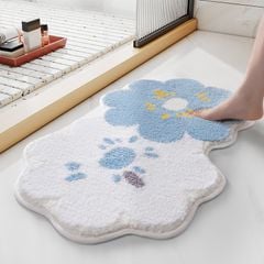Thảm Lau Chân Siêu Thấm Cửa Ra Vào Dáng Hoa