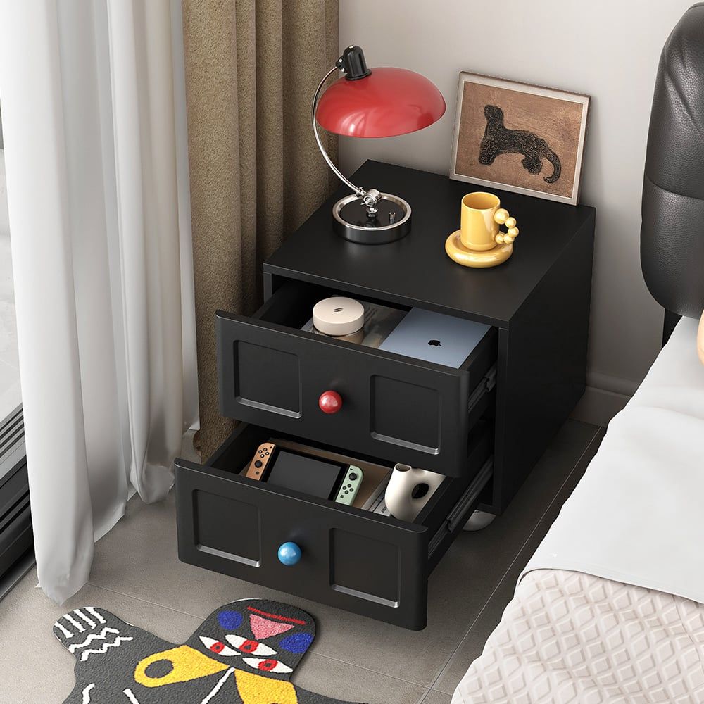 Tủ Đầu Giường Dopamine Phong Cách Retro