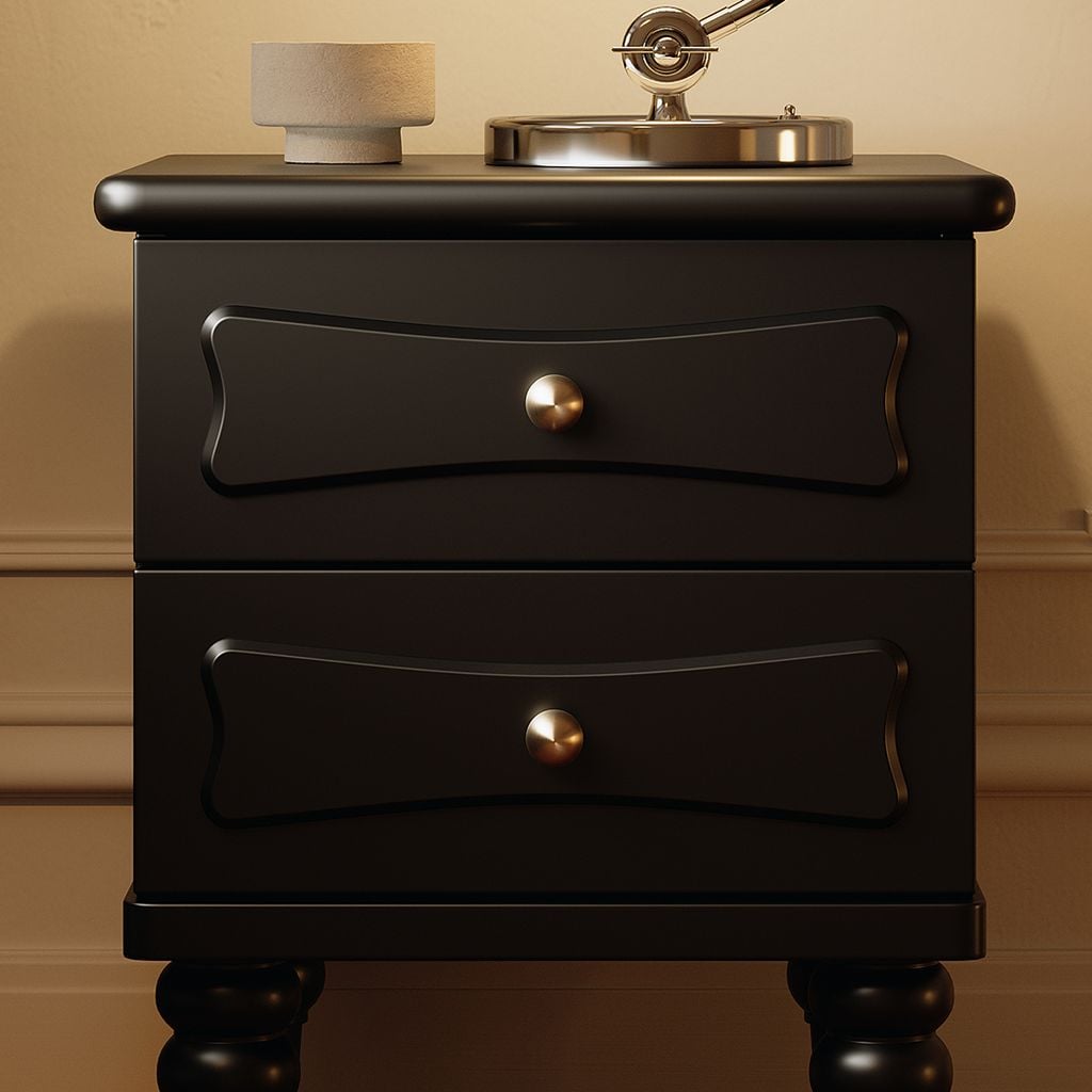 Tủ Đầu Giường Đơn Giản Phong Cách Vintage Mỹ Kiểu 2