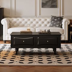 Bàn Trà Kiểu Tủ 4 Ngăn Kéo Phong Cách Bán Cổ Điển