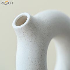 Bình Hoa Gốm Sứ Hình Quả Tròn Nghệ Thuật Tối Giản
