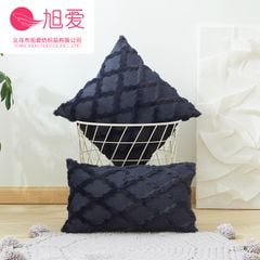 Vỏ Gối Tựa Lưng Chần Bông Len Ziczac Cao Cấp