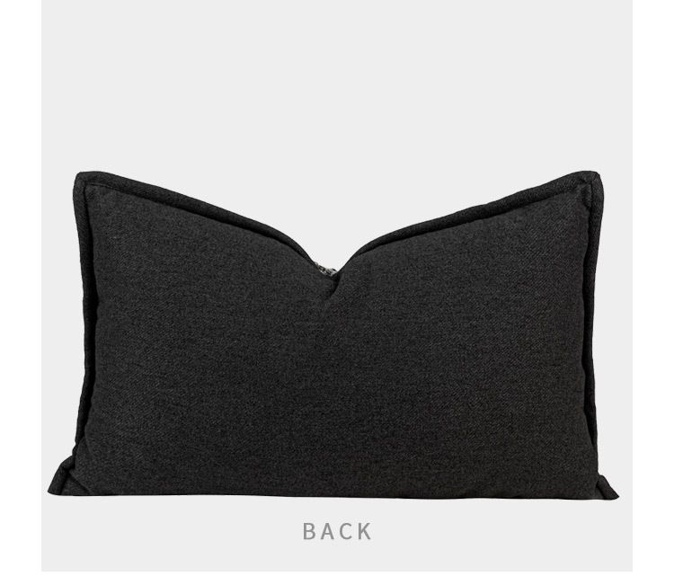 Vỏ Gối Tựa Lưng Sofa Cao Cấp Họa Tiết Nhung Xám Cafe