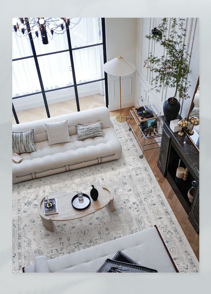 Thảm Trải Sàn Thổ Nhĩ Kỳ Hoa Văn Xanh Navy