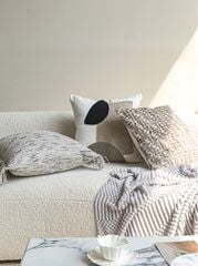 Vỏ Gối Tựa Lưng Sofa Cao Cấp Tông Nâu Tím Sang Trọng
