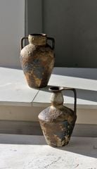 Bình Hoa Gốm Sứ Cổ Phong Cách Wabi Sabi Nâu Cổ