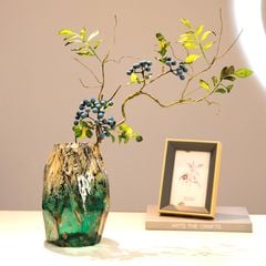 Bình Hoa Thủy Tinh Phối Nhũ Màu Sang Trọng