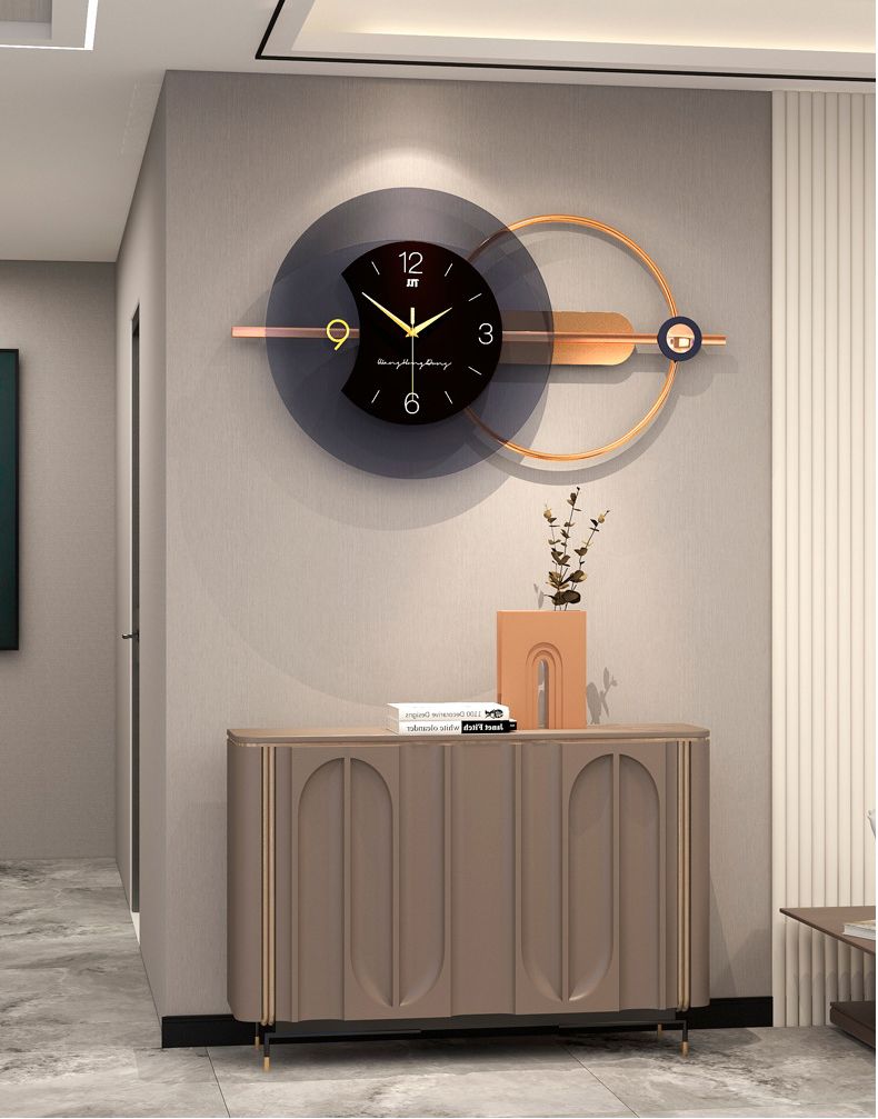Đồng Hồ Treo Tường Cao Cấp Acrylic 2 Hình Tròn