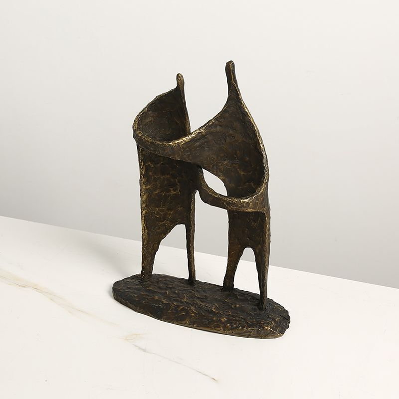 Tượng Decor Đồng Phong Cách Wabi-sabi Cổ Điêu Khắc Vũ Công