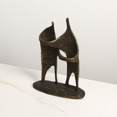 Tượng Decor Đồng Phong Cách Wabi-sabi Cổ Điêu Khắc Vũ Công