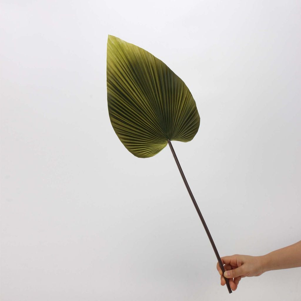 Cành Lá Chuối PU Quạt Nhọn Decor Bình Hoa