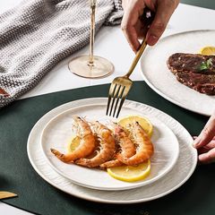 Dĩa Gốm Sọc Gân Trắng Châu Âu