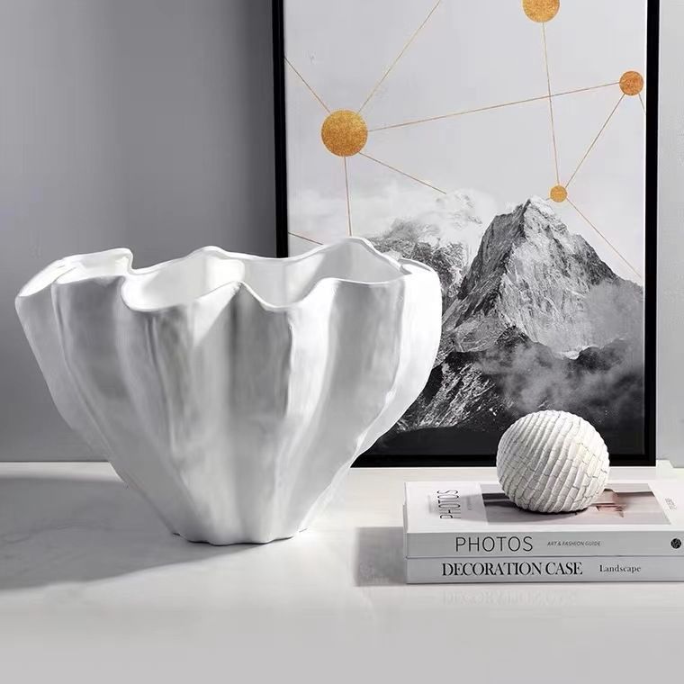 Tượng Dáng Khay Trang Trí Hình Lá Sen Decor