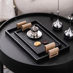 Khay Đựng Đồ Trang Sức Lót Da Kiểu Pháp