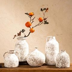 Bình Hoa Trang Trí Gốm Sứ Phong Cách Wabi Sabi