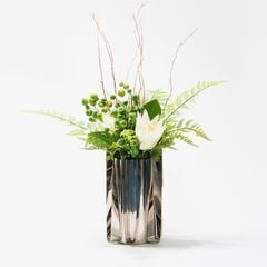 Bình Hoa Kim Loại Trang Trí Hiện Đại Hình Vòng Cung