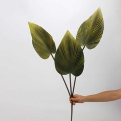 Cành Lá Chuối PU Quạt Nhọn Decor Bình Hoa