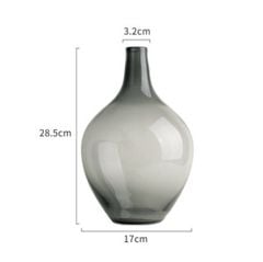 Bình Hoa Thủy Tinh Bụng Tròn Miệng Nhỏ Tối Giản