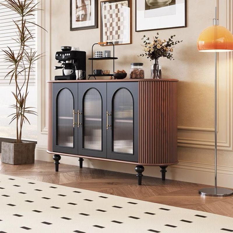 Tủ Bếp Trang Trí Gân Sọc Vintage