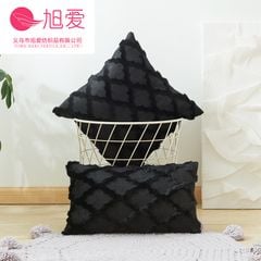 Vỏ Gối Tựa Lưng Chần Bông Len Ziczac Cao Cấp