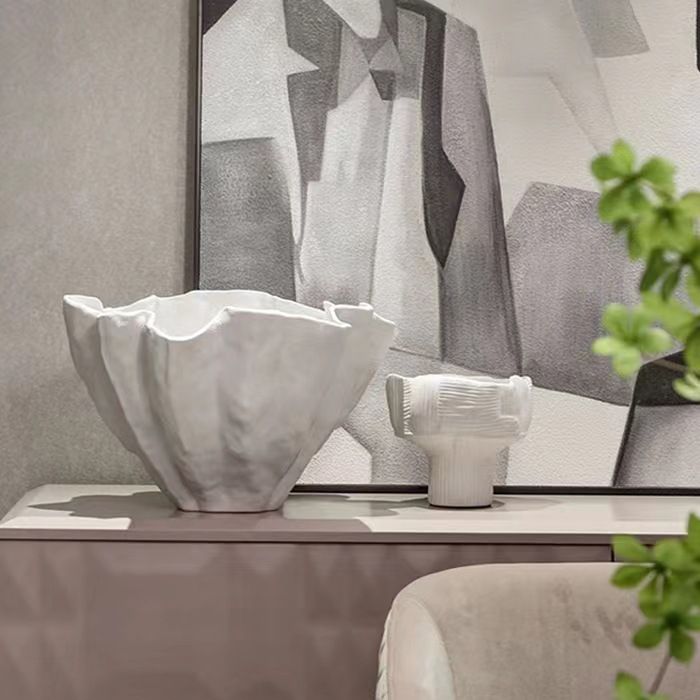 Tượng Dáng Khay Trang Trí Hình Lá Sen Decor