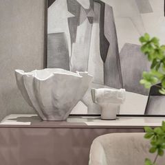 Tượng Dáng Khay Trang Trí Hình Lá Sen Decor