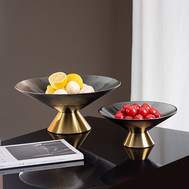 Khay Dĩa Thủy Tinh Tròn Trang Trí Bàn Tiệc