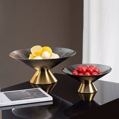 Khay Dĩa Thủy Tinh Tròn Trang Trí Bàn Tiệc