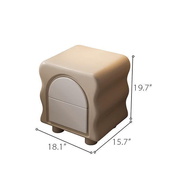 Tủ Đầu Giường Side Table Gỗ Sơn PU Phong Cách Neutral Color