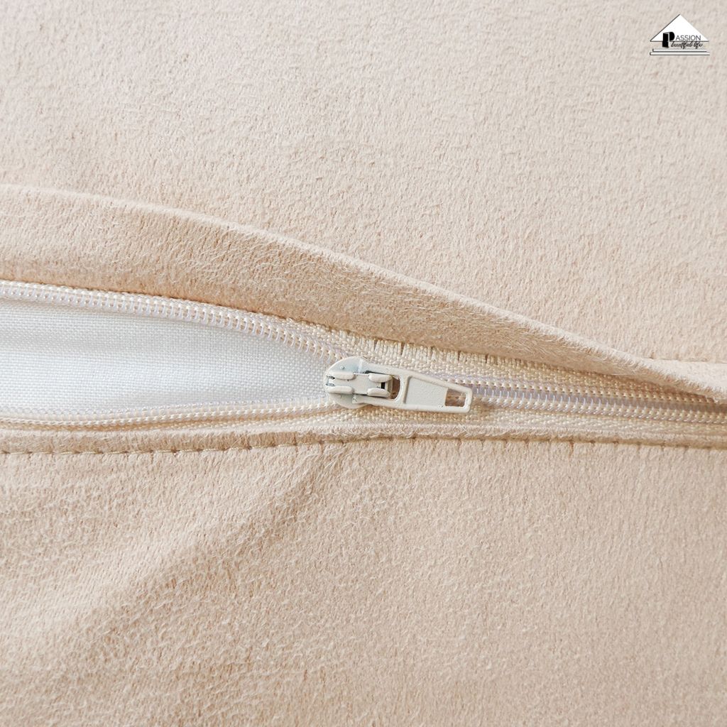 Vỏ Gối Tựa Lưng Lông Mềm Dài Phối Màu Caro