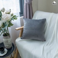 Vỏ Gối Tựa Lưng Sofa Nhung Trơn Màu Sắc Hiện Đại