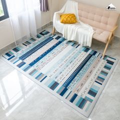 Thảm Nhung Nỉ Trang Trí Thảm Bali Nhung Hoa Văn Tối Giản