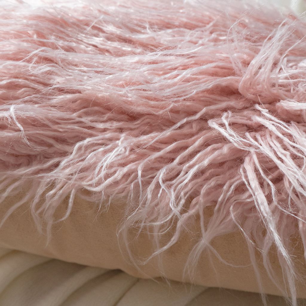 Vỏ Gối tựa lưng lông cừu Dệt Sợi Rối Quyến Rũ