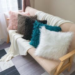 Vỏ Gối tựa lưng lông cừu Dệt Sợi Rối Quyến Rũ