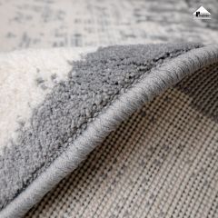 Thảm Lông Sợi Ngắn Cao Cấp Phong Cách Xám Minimalism
