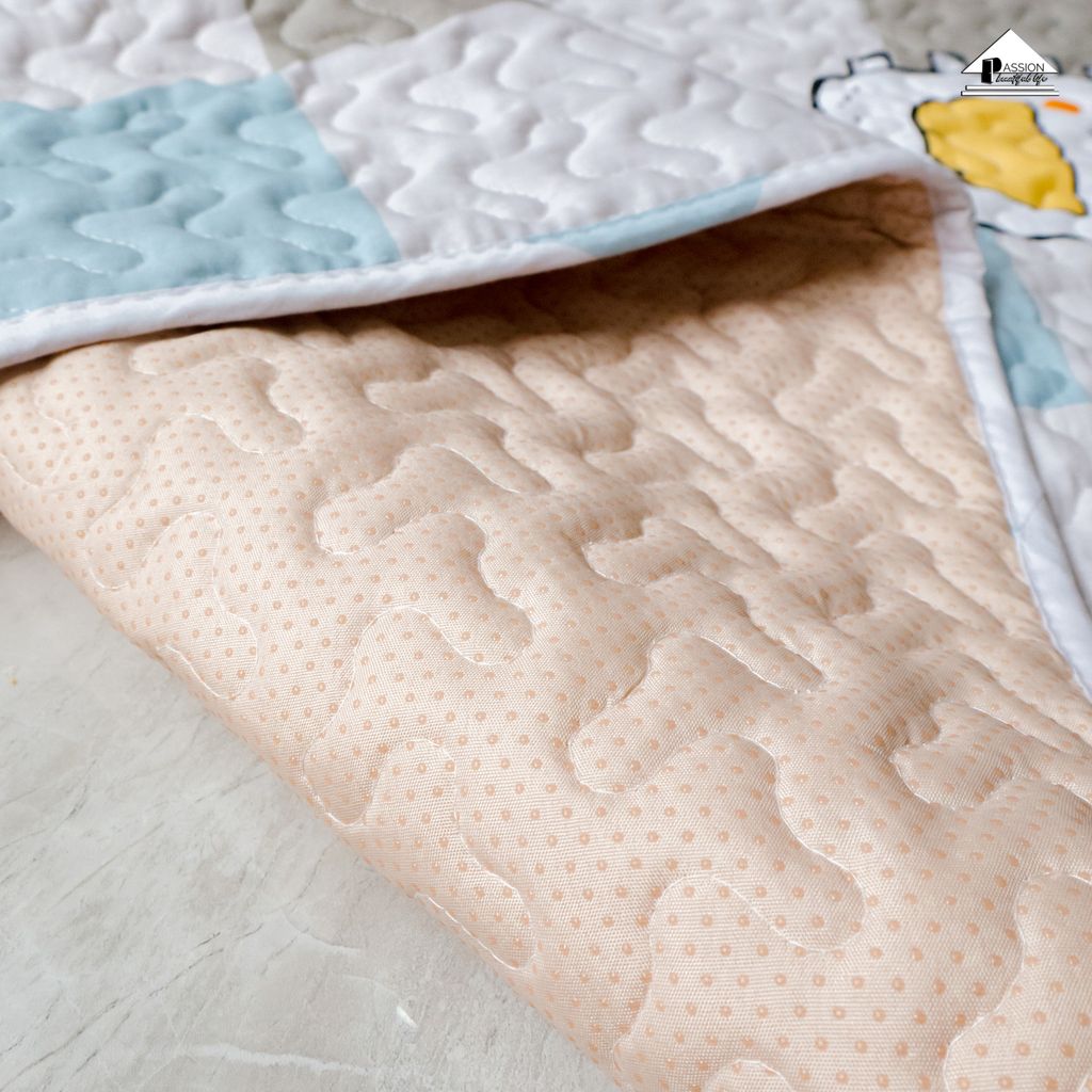 Thảm Cotton Trải Sàn Nhật Bản Trang Trí Hình Học Trang Nhã