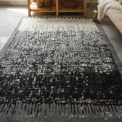 Thảm Lông Sợi Ngắn Cao Cấp Phong Cách Xám Minimalism